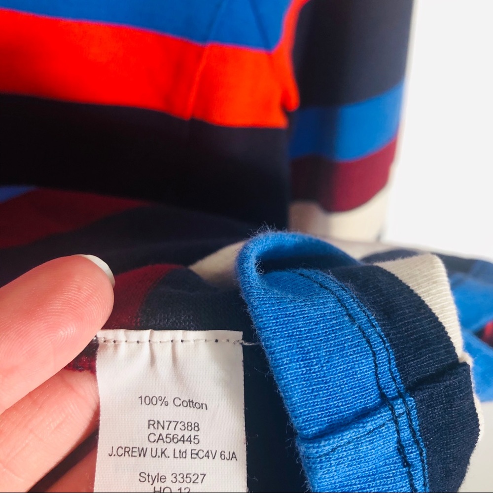 J. Crew Striped Color Block Long Sleeve Shirt - Picture 4 of 6